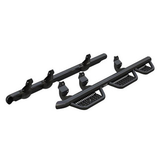 Ranch Hand® - 3" Wheel-to-Wheel Black Round Nerf Step Bars