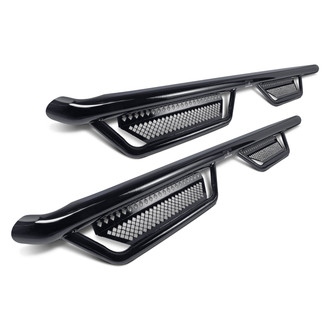 Ranch Hand® - 3" Wheel-to-Wheel Black Round Nerf Step Bars