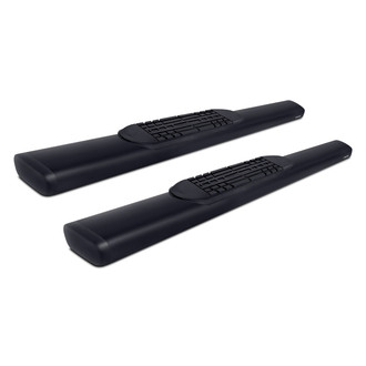 Raptor Series® - 5" Slide Track Series Cab Length Black Oval Side Steps