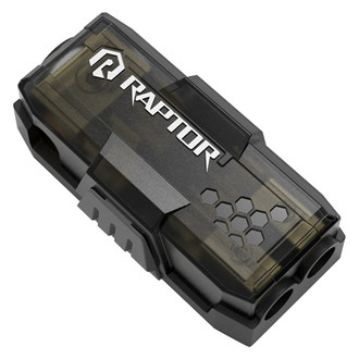 Raptor® - PRO Series mini-ANL Fused Gold Plated 2-Position Power Distribution Block (3 x 0/1 or 4 AWG In, 2 x 4 or 8 AWG Out)
