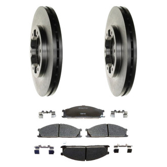Raybestos® - R-Line™ Front Brake Kit with Semi-Metallic Pads