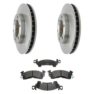 Raybestos® - R-Line™ Plain Front Brake Kit with Semi-Metallic Pads