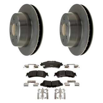 Raybestos® - R-Line™ Plain Rear Brake Kit with Semi-Metallic Pads