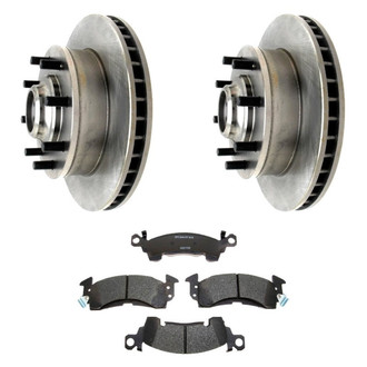 Raybestos® - R-Line™ Plain Front Brake Kit with Semi-Metallic Pads