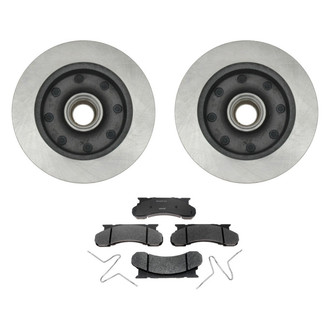 Raybestos® BNDL-1269-31017252 - R-Line™ Plain Front Brake Kit with Semi-Metallic Pads