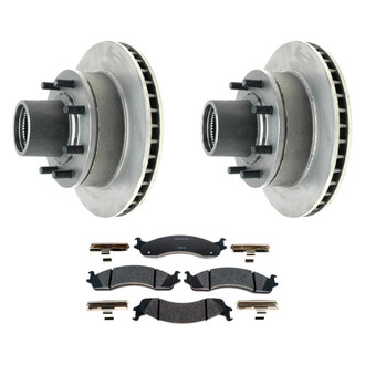 Raybestos® - R-Line™ Plain Brake Kit with Semi-Metallic Pads