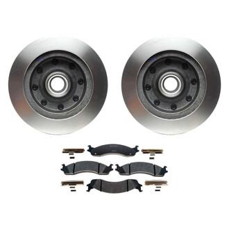 Raybestos® - R-Line™ Plain Front Brake Kit with Semi-Metallic Pads