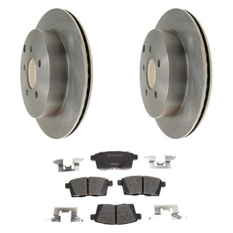 Raybestos® - R-Line™ Plain Rear Brake Kit with Ceramic Pads