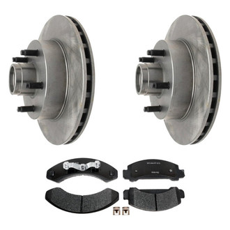Raybestos® - R-Line™ Plain Front Brake Kit with Semi-Metallic Pads