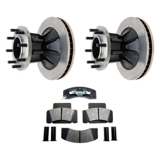 Raybestos® - R-Line™ Plain Front Brake Kit with Semi-Metallic Pads
