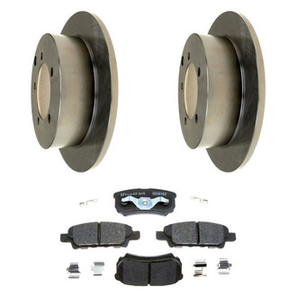 Raybestos® - R-Line™ Plain Rear Brake Kit with Ceramic Pads