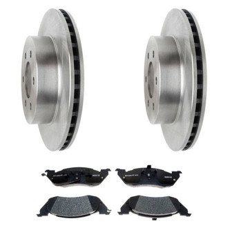 Raybestos® - R-Line™ Plain Front Brake Kit with Semi-Metallic Pads