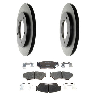 Raybestos® - R-Line™ Plain Front Brake Kit with Ceramic Pads