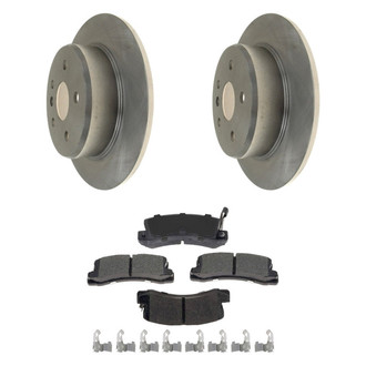 Raybestos® BNDL-1269-31017986 - R-Line™ Plain Rear Brake Kit with Ceramic Pads