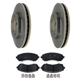 Raybestos® - R-Line™ Plain Front Brake Kit with Semi-Metallic Pads