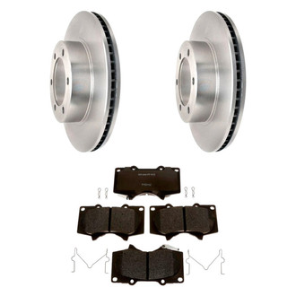 Raybestos® - R-Line™ Plain Front Brake Kit with Semi-Metallic Pads