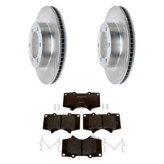 Raybestos® BNDL-1269-31018024 - R-Line™ Plain Front Brake Kit with Semi-Metallic Pads