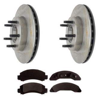 Raybestos® BNDL-1269-31018036 - R-Line™ Plain Front Brake Kit with Semi-Metallic Pads