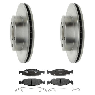 Raybestos® - R-Line™ Plain Front Brake Kit with Semi-Metallic Pads