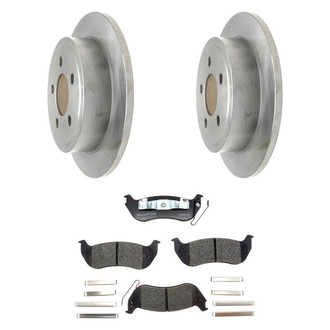 Raybestos® - R-Line™ Plain Rear Brake Kit with Ceramic Pads