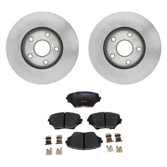 Raybestos® - R-Line™ Plain Front Brake Kit with Ceramic Pads