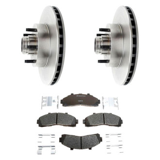 Raybestos® - R-Line™ Plain Brake Kit with Semi-Metallic Pads