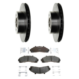 Raybestos® - R-Line™ Plain Front Brake Kit with Semi-Metallic Pads
