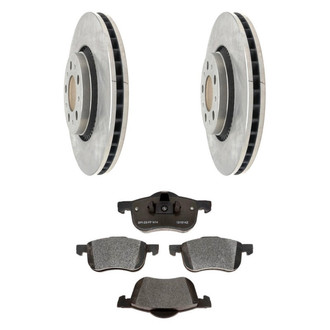 Raybestos® BNDL-1269-31018263 - R-Line™ Plain Front Brake Kit with Semi-Metallic Pads