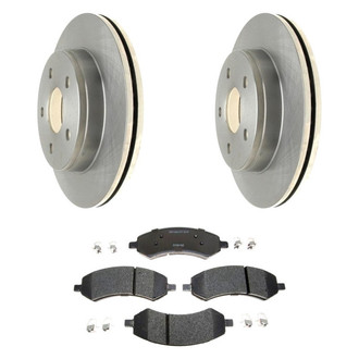 Raybestos® BNDL-1269-31018280 - R-Line™ Plain Front Brake Kit with Semi-Metallic Pads