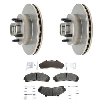 Raybestos® BNDL-1269-31018298 - R-Line™ Plain Front Brake Kit with Semi-Metallic Pads