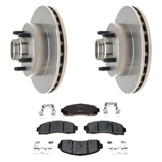 Raybestos® - R-Line™ Plain Front Brake Kit with Ceramic Pads
