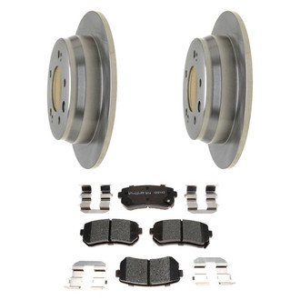 Raybestos® - R-Line™ Plain Rear Brake Kit with Ceramic Pads