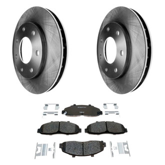 Raybestos® - R-Line™ Plain Front Brake Kit with Semi-Metallic Pads