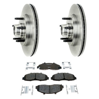 Raybestos® - R-Line™ Plain Front Brake Kit with Semi-Metallic Pads