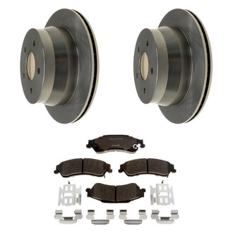 Raybestos® - R-Line™ Plain Rear Brake Kit with Ceramic Pads