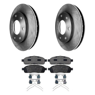 Raybestos® - R-Line™ Plain Front Brake Kit with Semi-Metallic Pads