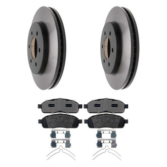 Raybestos® - R-Line™ Plain Front Brake Kit with Semi-Metallic Pads