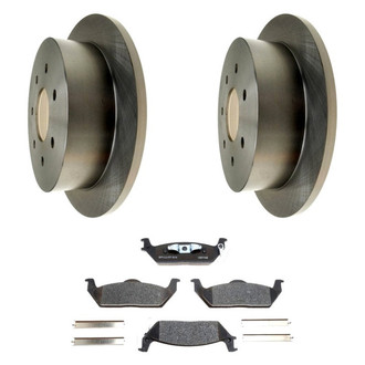 Raybestos® - R-Line™ Plain Rear Brake Kit with Ceramic Pads