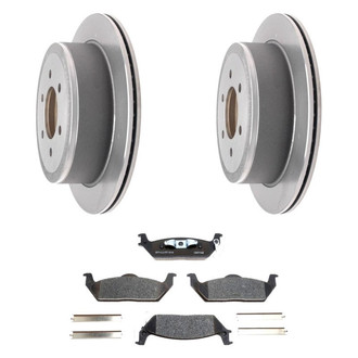 Raybestos® - R-Line™ Plain Rear Brake Kit with Ceramic Pads