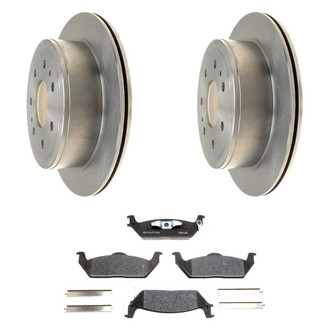 Raybestos® - R-Line™ Plain Rear Brake Kit with Ceramic Pads