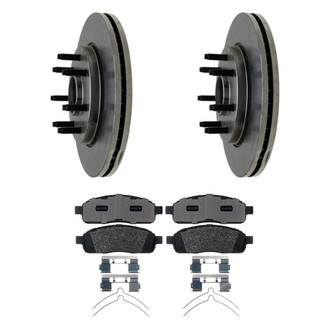 Raybestos® - R-Line™ Plain Front Brake Kit with Semi-Metallic Pads