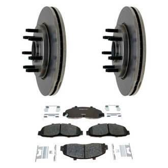 Raybestos® - R-Line™ Plain Front Brake Kit with Semi-Metallic Pads