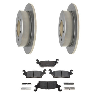 Raybestos® - R-Line™ Plain Rear Brake Kit with Ceramic Pads