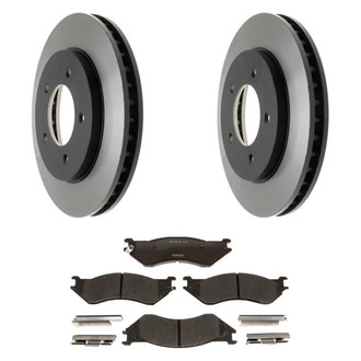 Raybestos® - R-Line™ Plain Front Brake Kit with Ceramic Pads