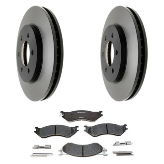 Raybestos® - R-Line™ Plain Front Brake Kit with Semi-Metallic Pads