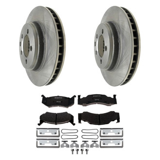 Raybestos® - R-Line™ Plain Front Brake Kit with Semi-Metallic Pads