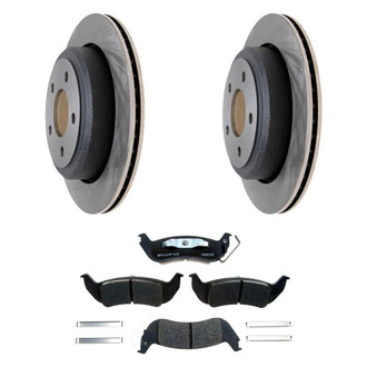 Raybestos® - R-Line™ Plain Rear Brake Kit with Ceramic Pads