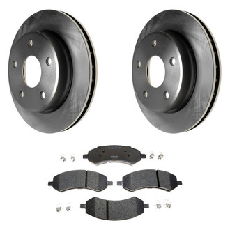 Raybestos® - R-Line™ Plain Front Brake Kit with Semi-Metallic Pads