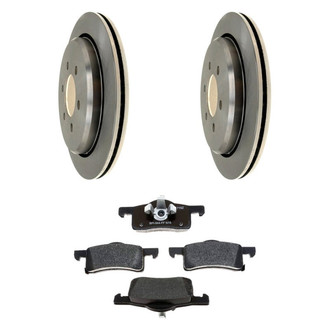 Raybestos® - R-Line™ Plain Rear Brake Kit with Semi-Metallic Pads