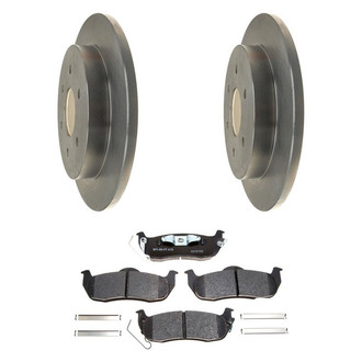 Raybestos® - R-Line™ Plain Rear Brake Kit with Ceramic Pads